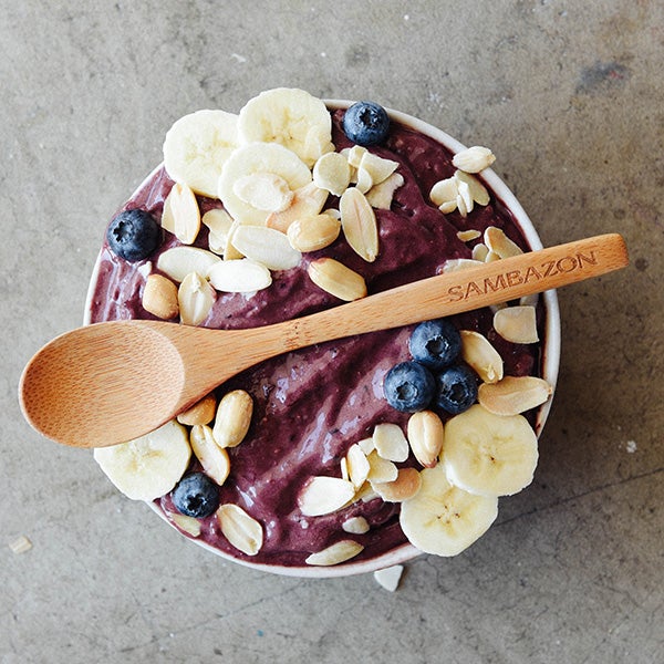 Blueberry & Cacao Açaí Bowl with Banana | Easy Frozen Açaí Recipe | SAMBAZON UK