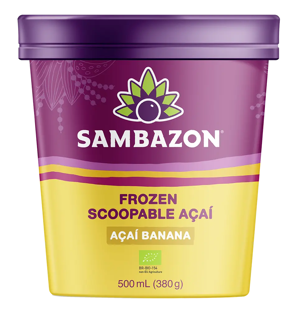 Fryst skopabar Açaí-banan