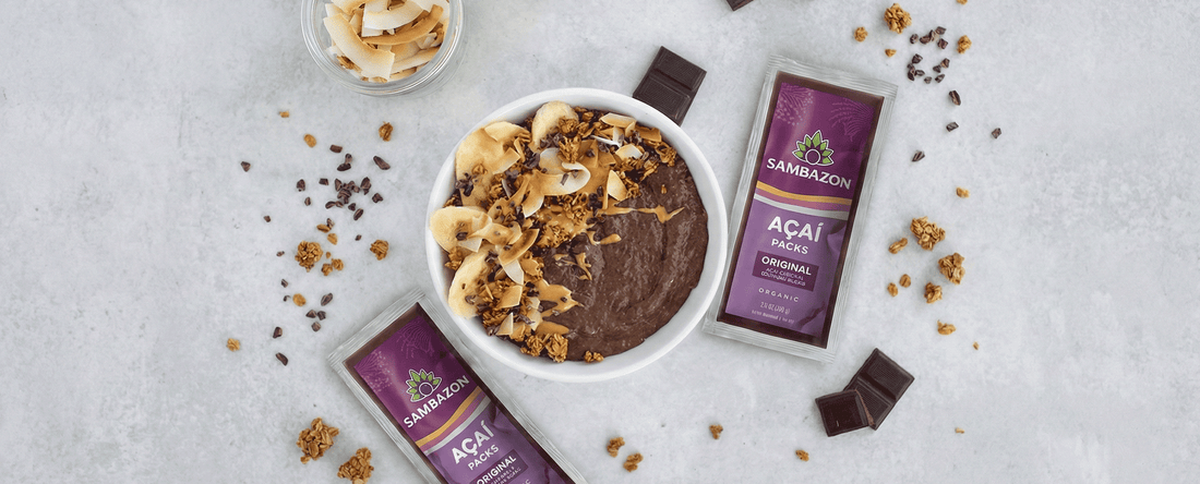 Hot Chocolate Flavoured Açaí + Oats Bowl Recipe