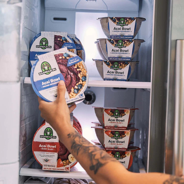 Freezer Storage Ideas: How to Stack Ready to Eat Açaí Bowls