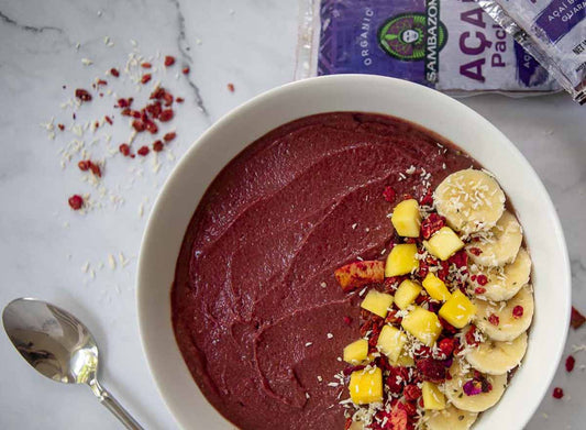 Tropical Coconut Açaí Smoothie Bowl by Natalie Brunini