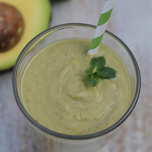 Tiffany Thiessan's Green Glow Avocado Acai Smoothie