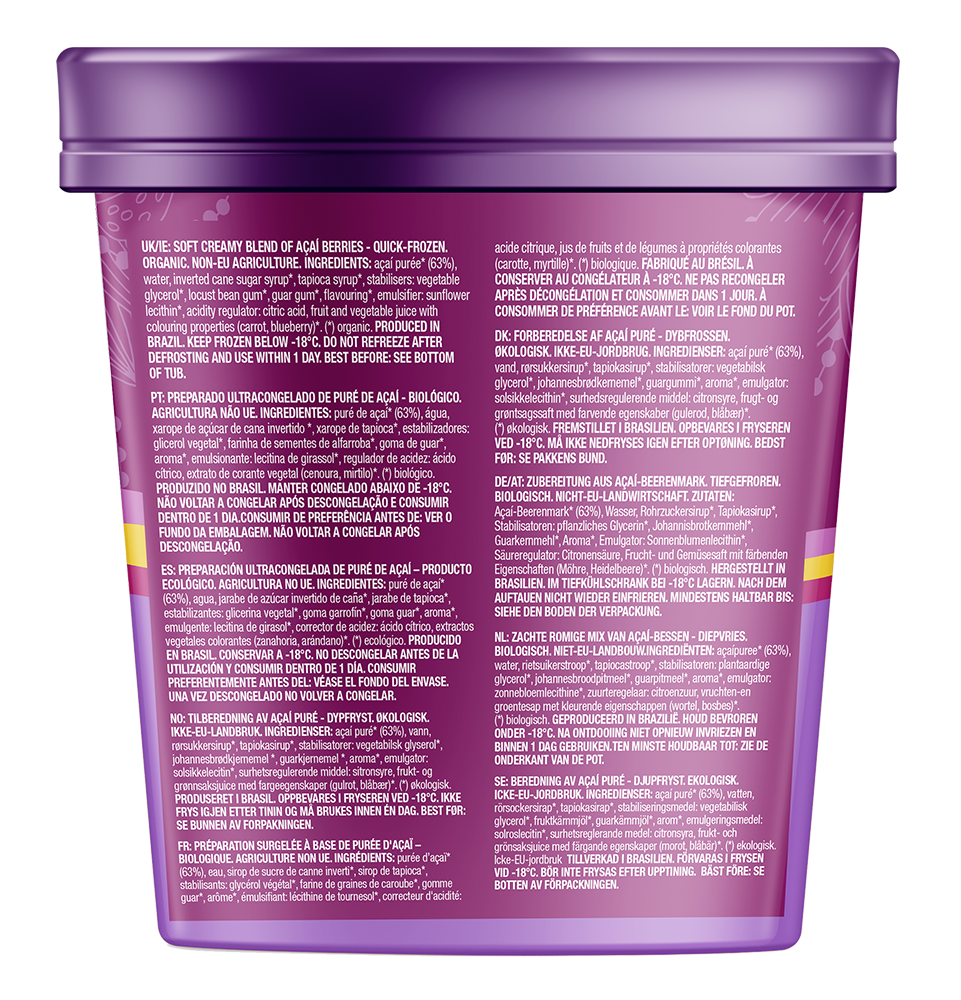Gefrorener schaufelbarer Açaí – Original