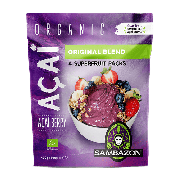 Acai Blend Packets Frozen Acai Puree for Bowls & Smoothies SAMBAZON